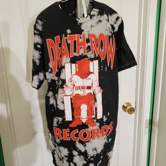 Death Row Records Tye Dye T-Shirt Sz Medium Slim - Picture 2 of 6